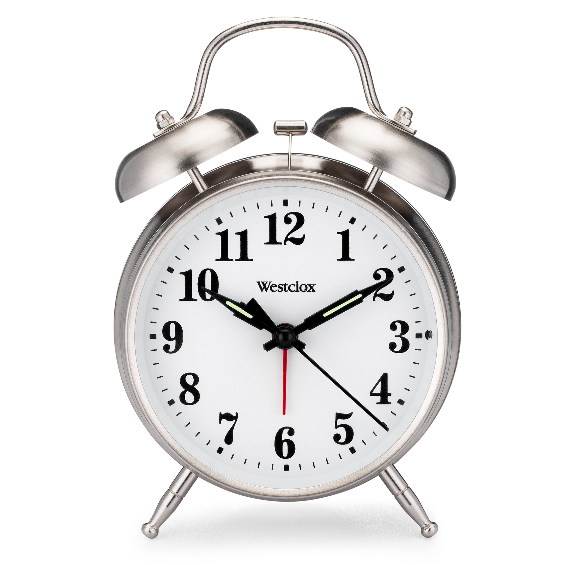 Westclox Big Ben Twin Bell Alarm Clock (Silver, Model 70010A)