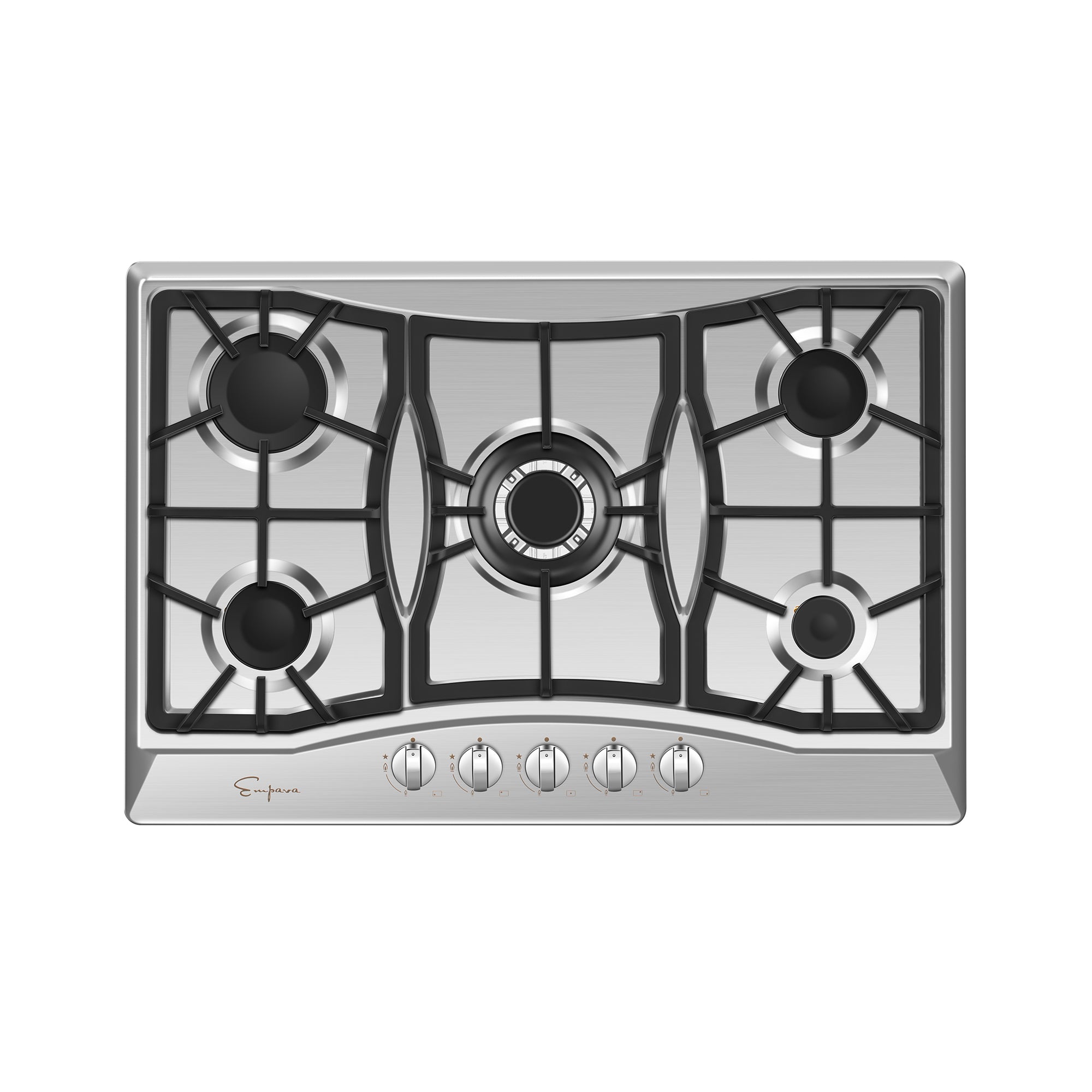 Empava EMPV-30GC21 30-Inch Built-in Gas Cooktop with 5 Italy SABAF Sealed Burners (Stainless Steel)