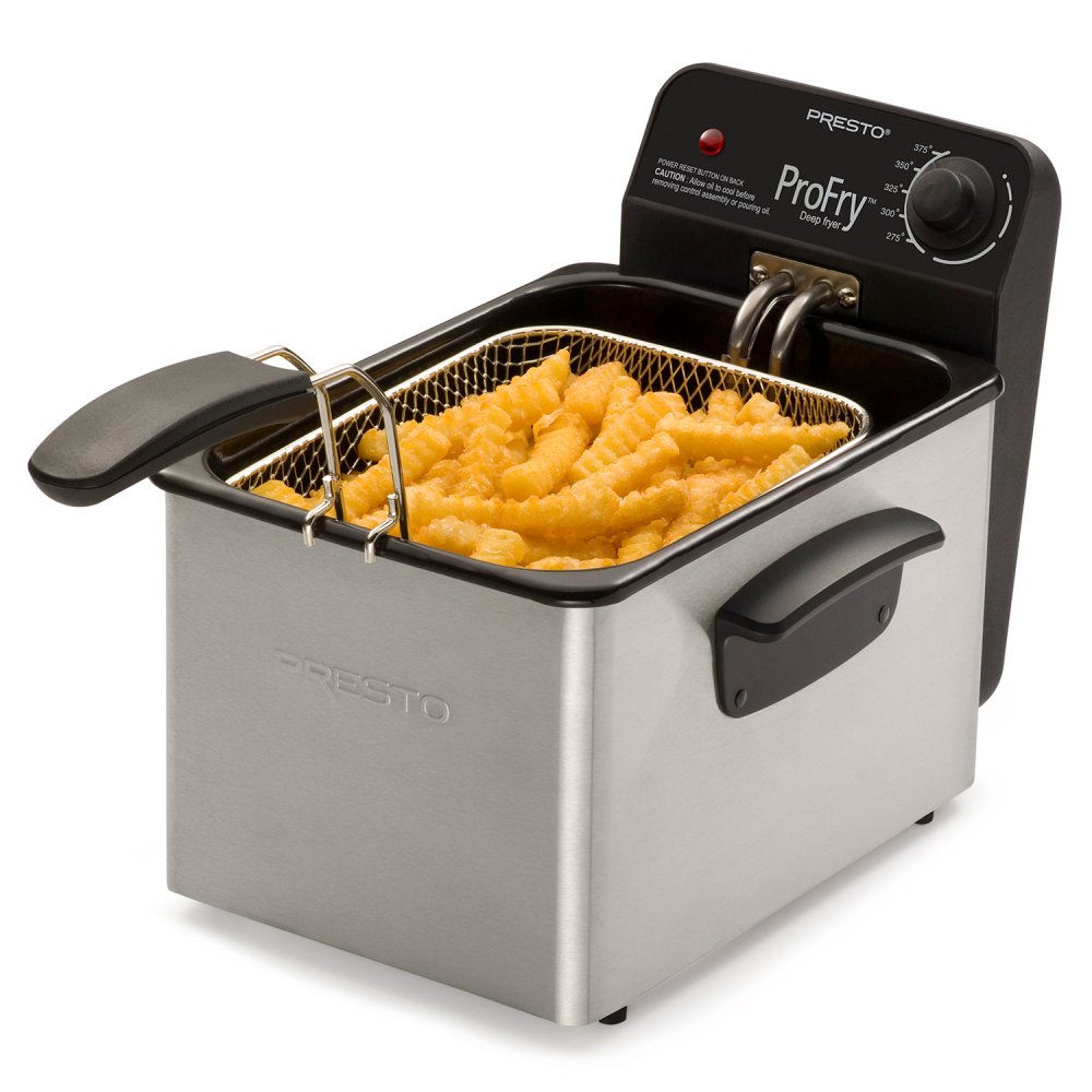 Presto Stainless Steel ProFry Immersion-Element Deep Fryer