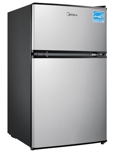 Midea WHD-113FSS1 Double-Door Compact Fridge