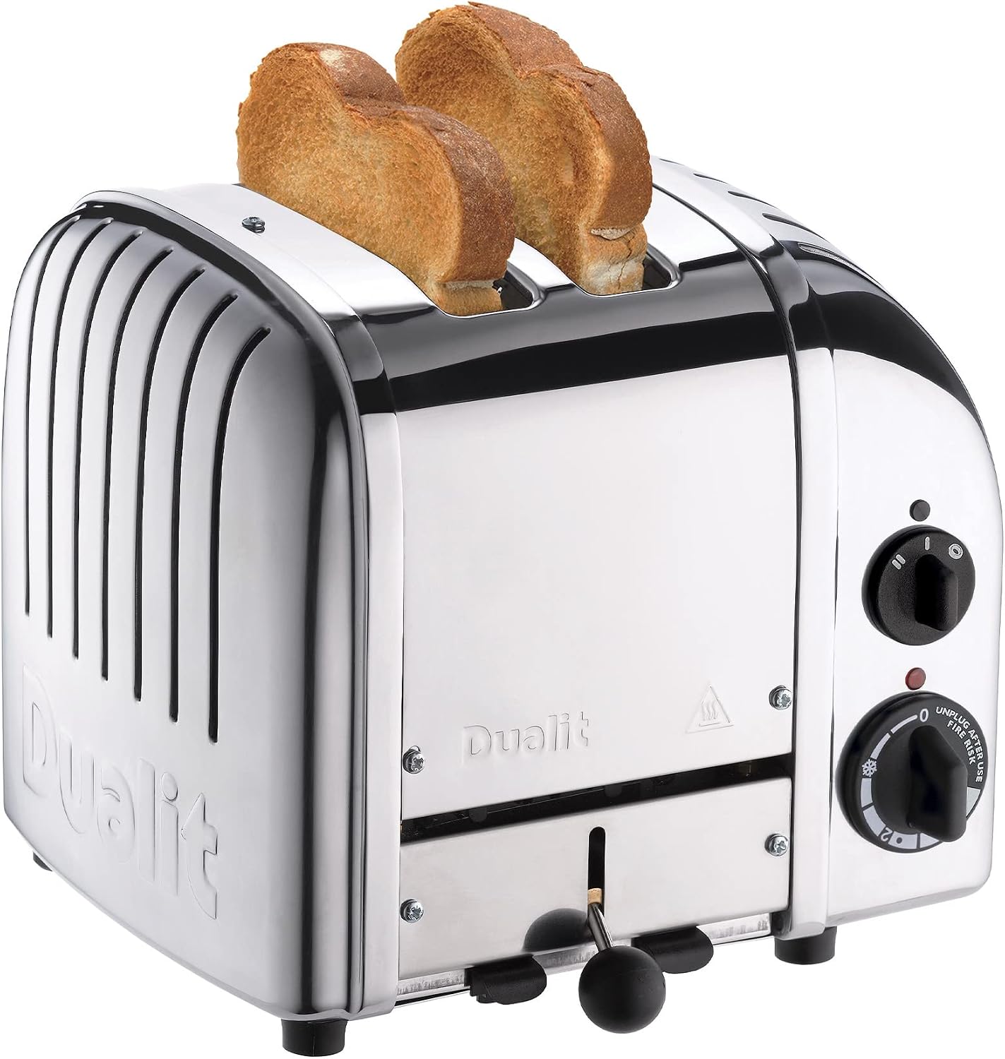 Dualit Classic 2-Slice NewGen Toaster, polished stainless steel