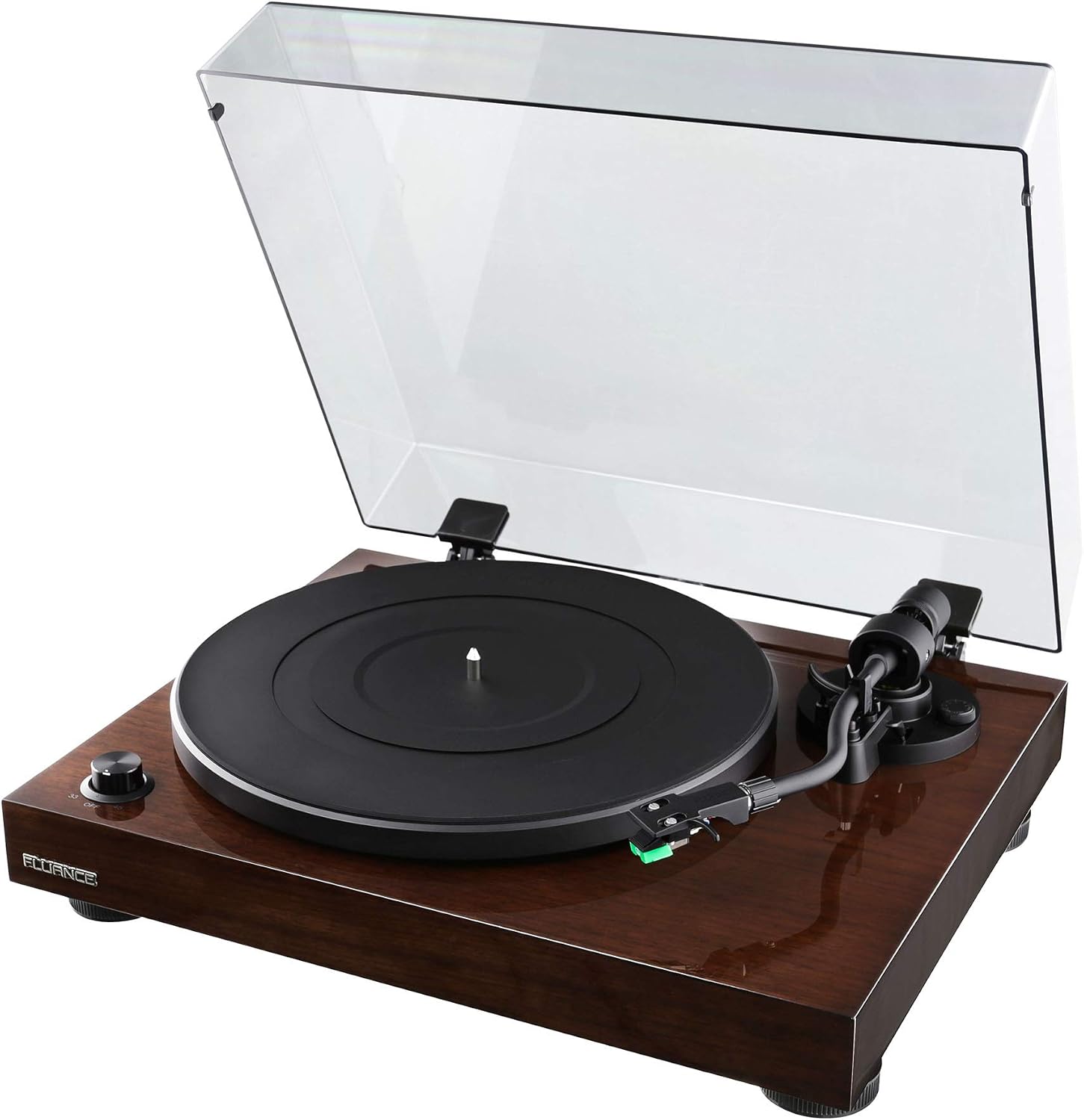 Fluance RT81 Elite High Fidelity Vinyl Turntable, walnut